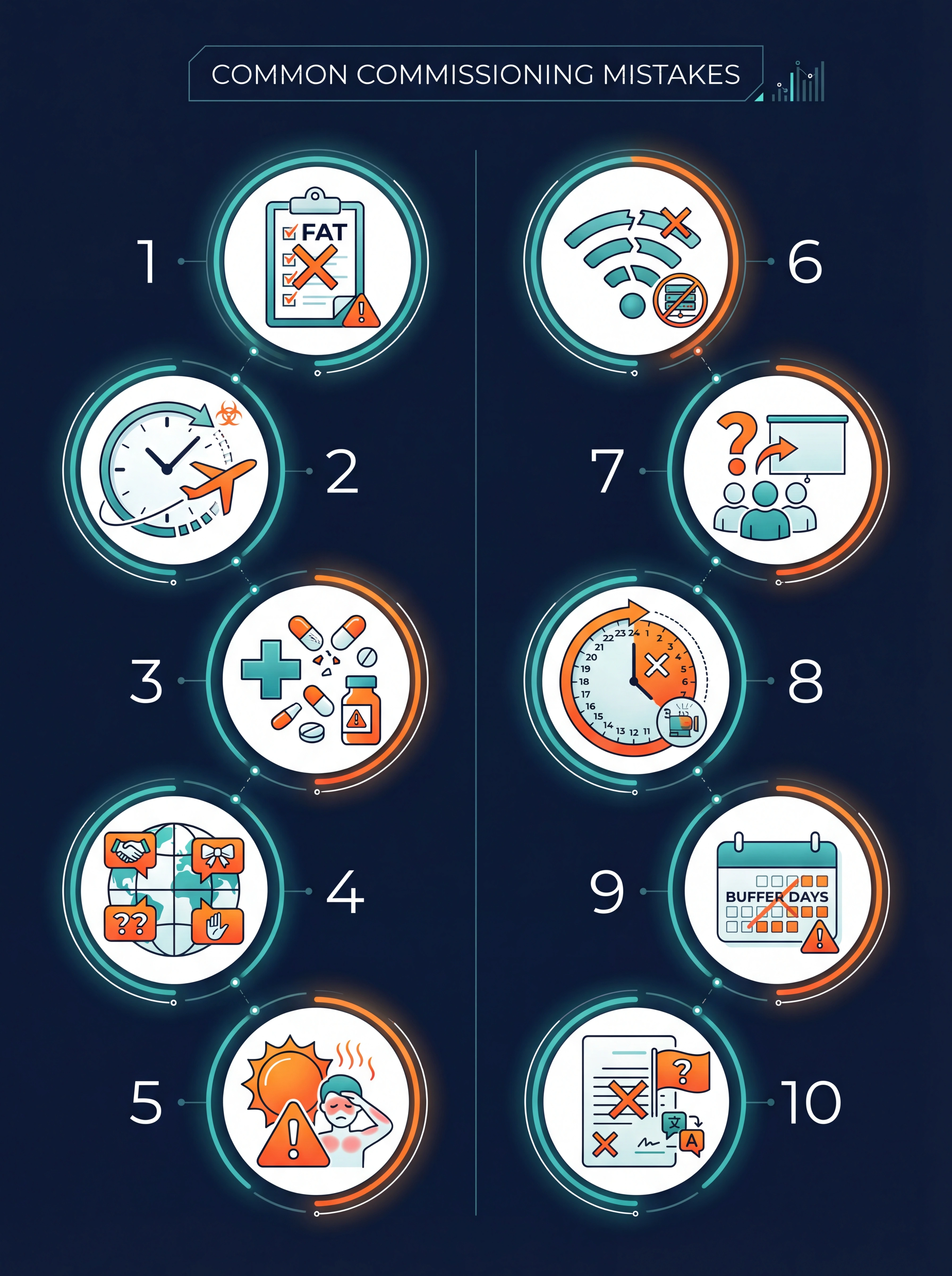 Infografik: Die 10 größten Fehler bei internationalen Inbetriebnahmen
